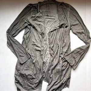 Johnny Was Pete & Greta Grey Long Cardigan Size Medium